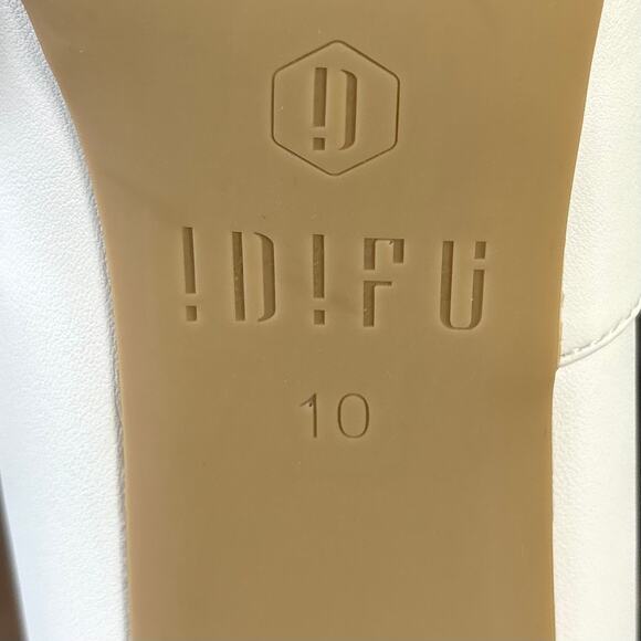 Didifu White High-Heeled Vivian Classic Zip Ankle Boots  Size 10 - Picture 10 of 16